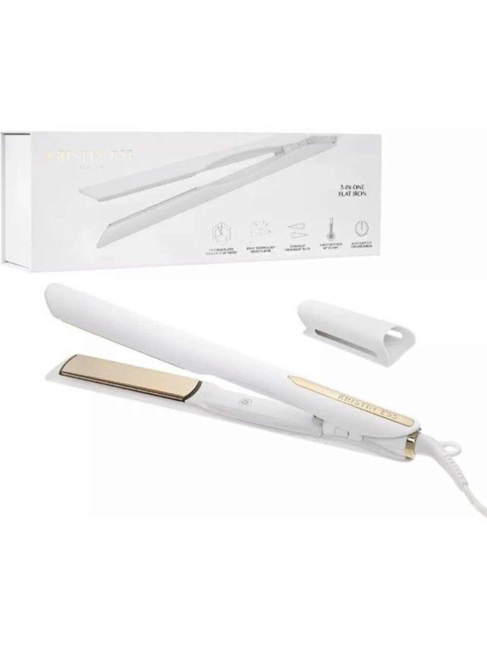 Kristin Ess 3-in-One Professional Titanium Hair Straightener Dual Voltage